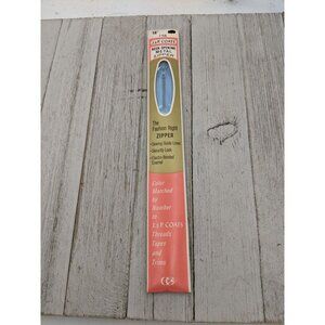 Vintage J&P Coats Neck Opening Metal Zipper 16" Blue 4